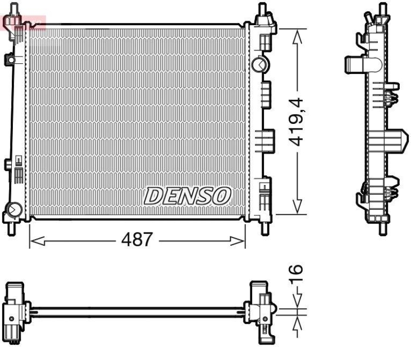 DENSO DRM46069 Kühler NISSAN NV200 Van 1.5 dCi (10-)