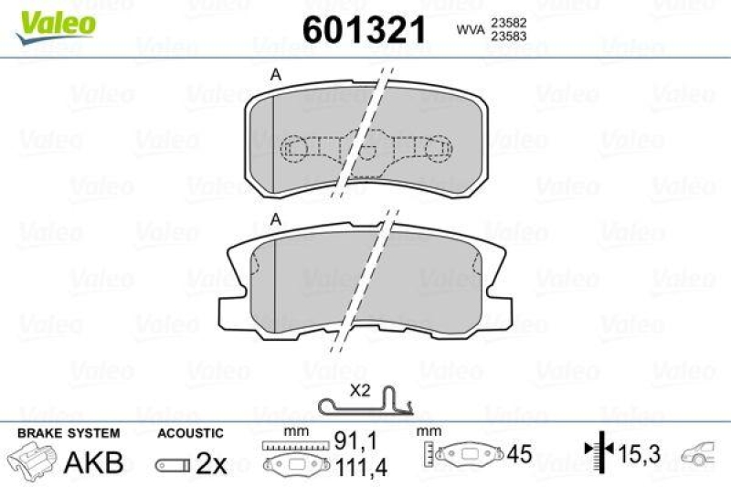 VALEO 601321 SBB-Satz PREMIUM