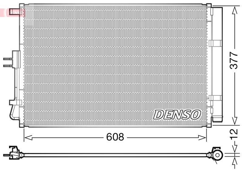 DENSO DCN43003 Kondensator KIA SOUL 1.6 CVVT (02/2009->)