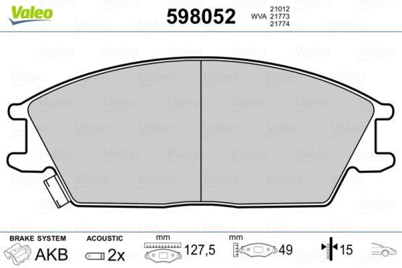 VALEO 598052 SBB-Satz PREMIUM