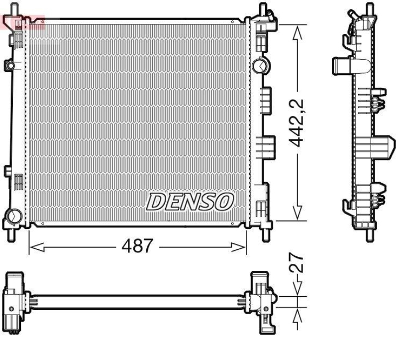 DENSO DRM46070 Kühler NISSAN NV200 Van 1.5 dCi (11-)