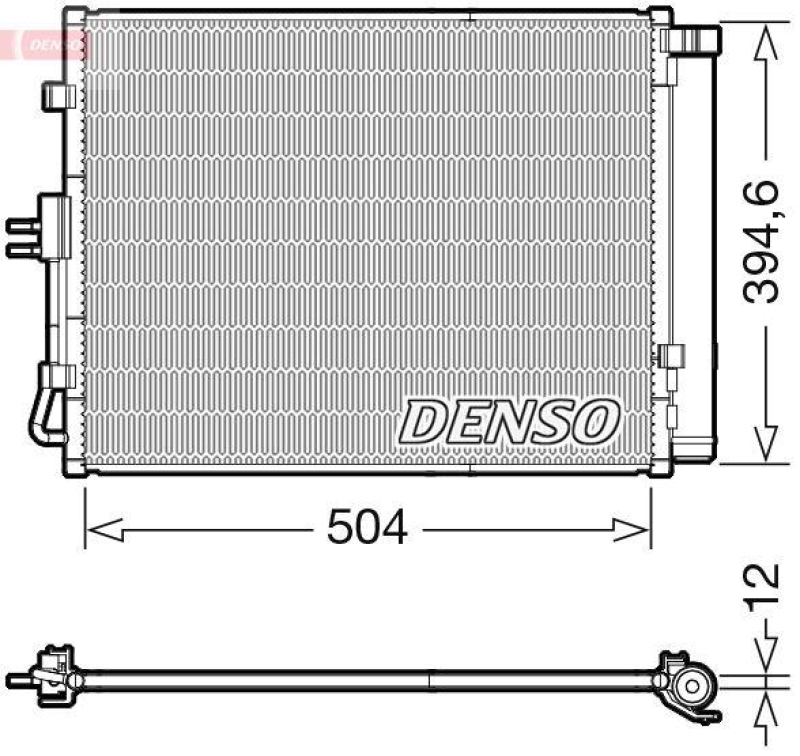 DENSO DCN43005 Kondensator A/C KIA SOUL (AM) (09-)