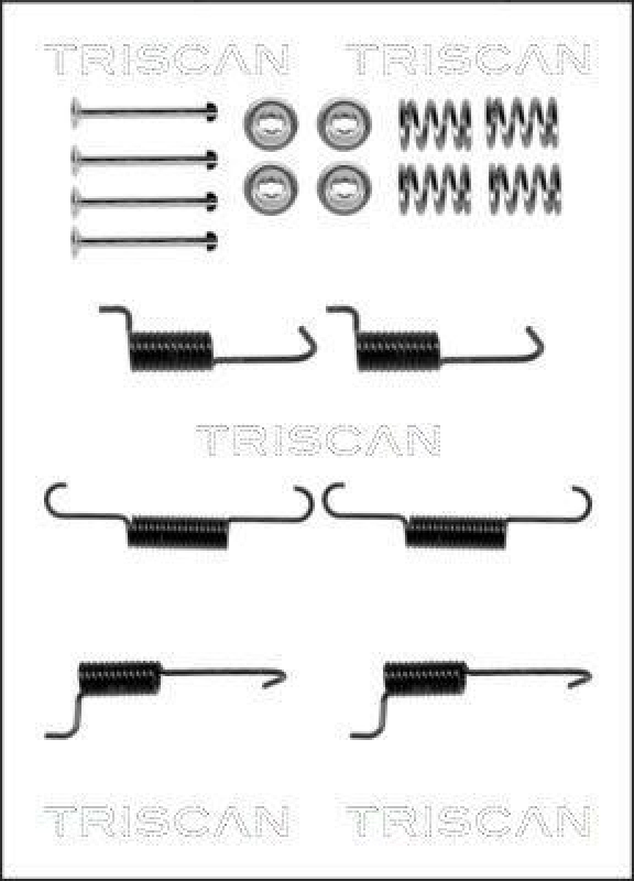 TRISCAN 8105 432004 Montagesatz F. Bremsbacken, Handbremse für Hyundai