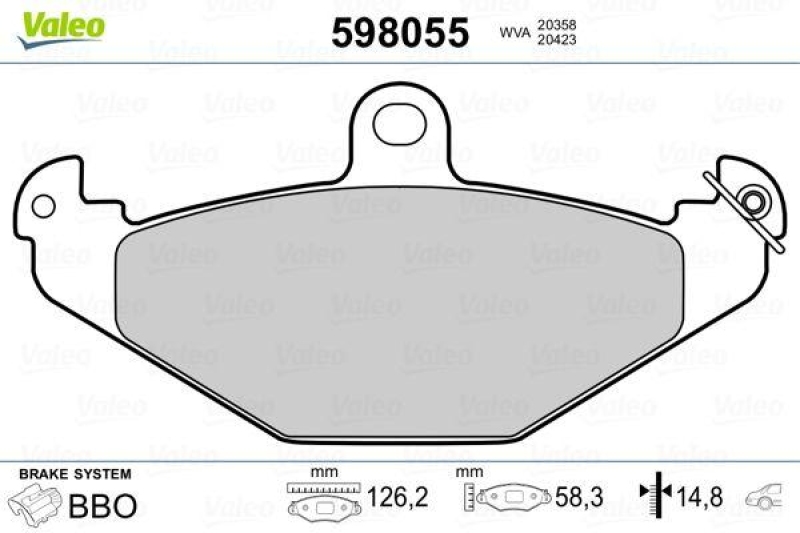 VALEO 598055 SBB-Satz PREMIUM