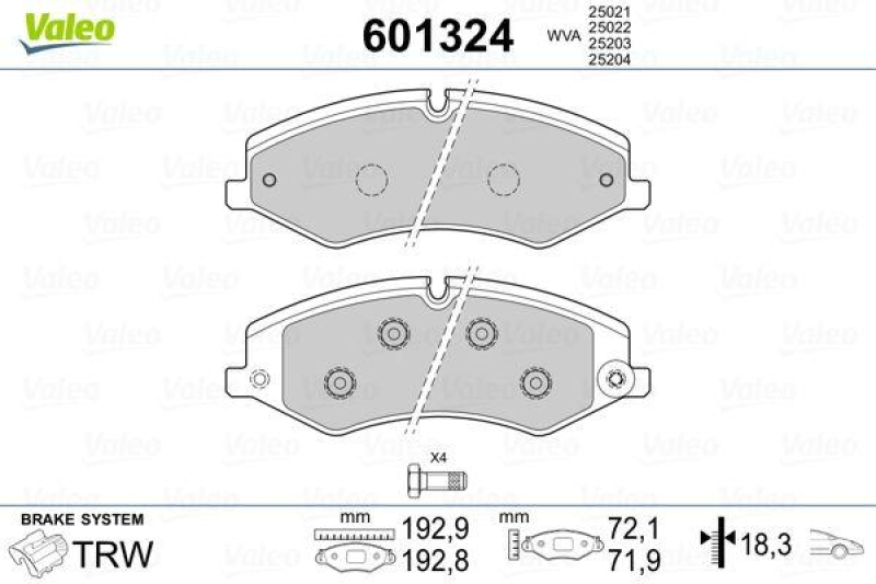 VALEO 601324 SBB-Satz PREMIUM