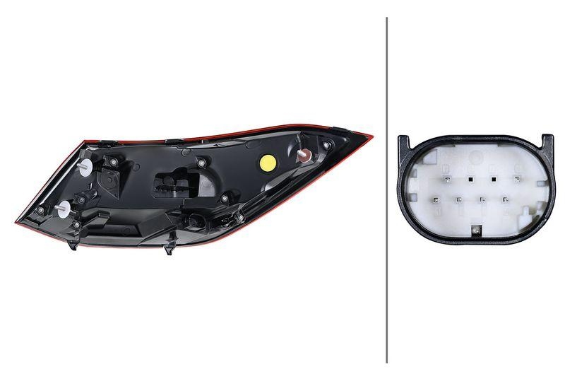 HELLA 2SK 013 102-101 Heckleuchte rechts LED MB