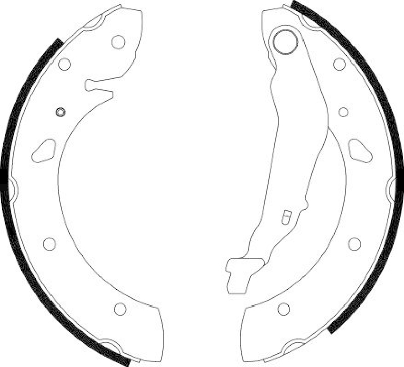 HELLA 8DB 355 001-761 Bremsbackensatz für TOYOTA