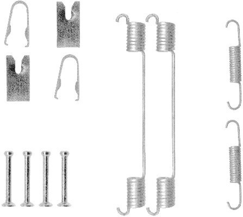 HELLA 8DZ 355 200-871 Zubehörsatz, Bremsbacken für OPEL/P.S.A/FIAT