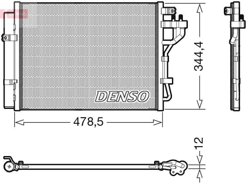 DENSO DCN43006 Kondensator A/C KIA PICANTO (TA) (11-)