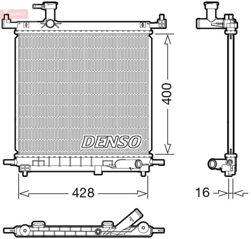 DENSO DRM46072 Kühler NISSAN MICRA IV (K13K) 1.2 (10-)