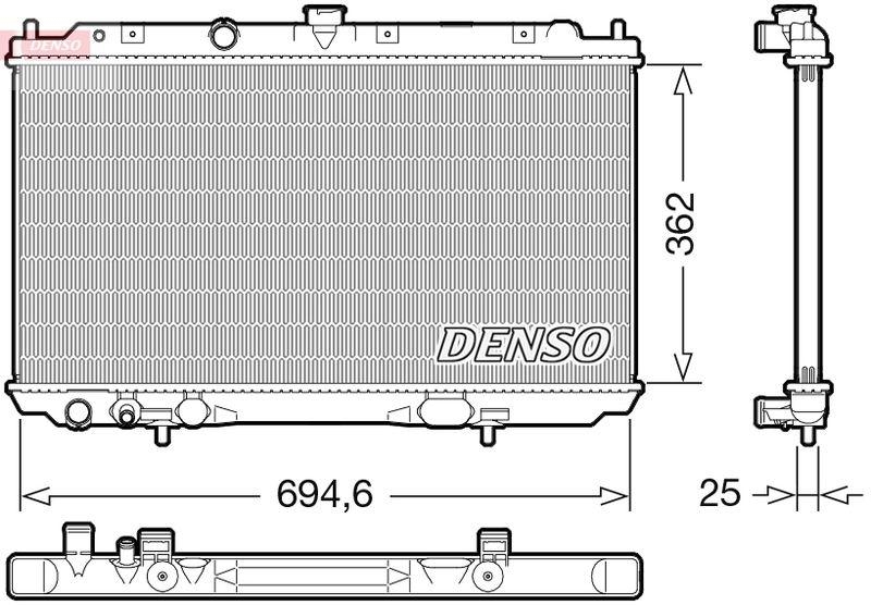 DENSO DRM46073 Kühler NISSAN PRIMERA Estate (WP12) 1.9 dCi (03-)