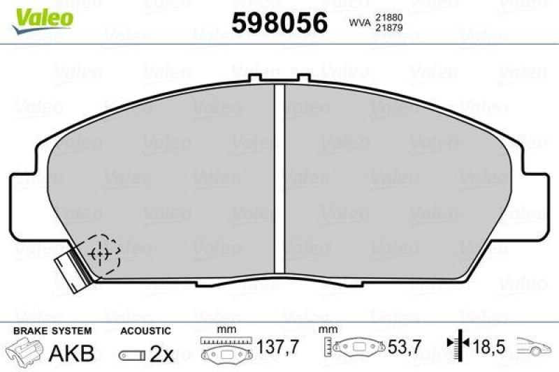 VALEO 598056 SBB-Satz PREMIUM