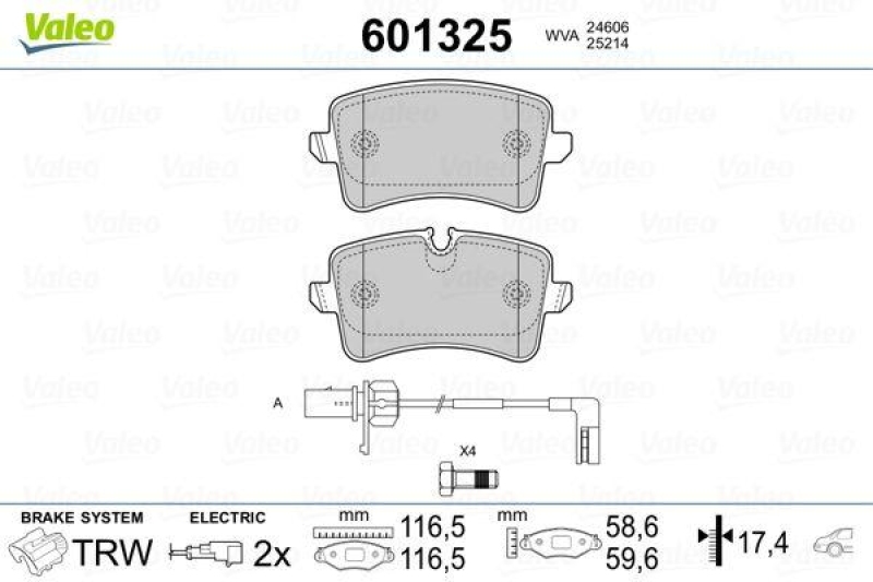 VALEO 601325 SBB-Satz PREMIUM