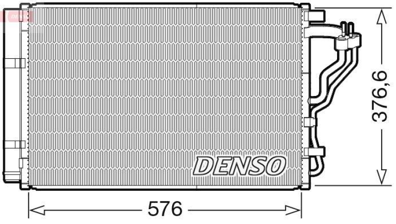 DENSO DCN43008 Kondensator A/C KIA PRO CEE'D (JD) 1.6 GT (13-)