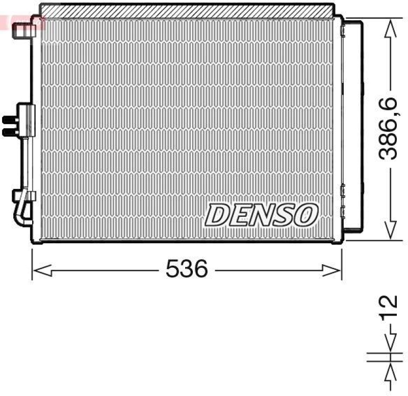 DENSO DCN43009 Kondensator A/C HYUNDAI i30 Estate (GD) 1.6 CRDi (12-)