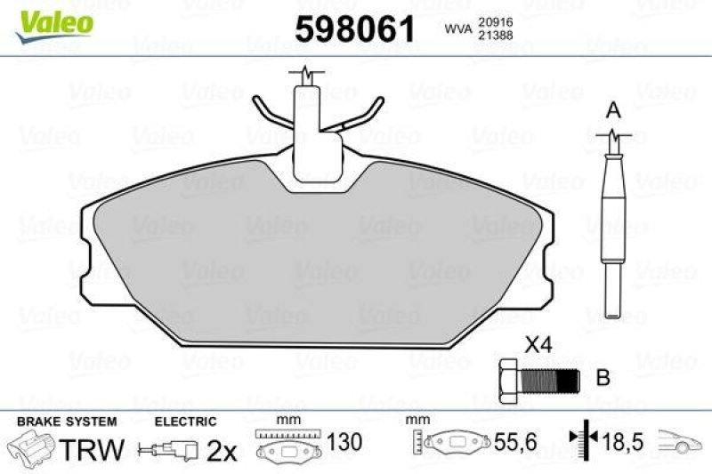 VALEO 598061 SBB-Satz PREMIUM