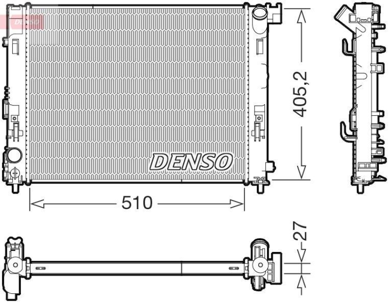 DENSO DRM46076 Kühler NISSAN MICRA V (K14) 1.0 (16-)