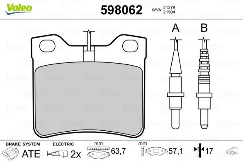 VALEO 598062 SBB-Satz PREMIUM