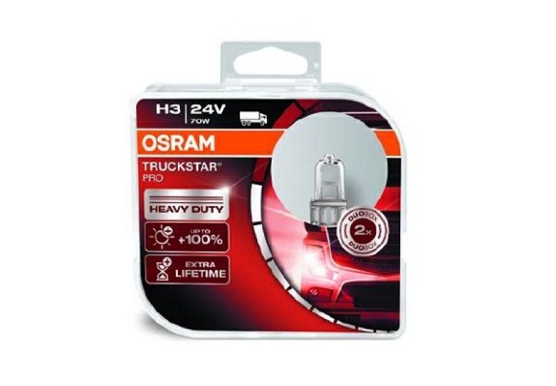 OSRAM 64156TSP-HCB Glühlampe Truckstar Pro H3 24V Duo Box