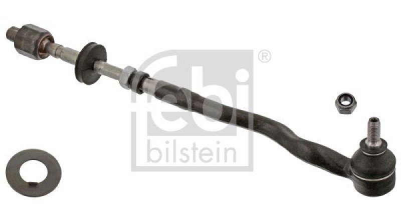 FEBI BILSTEIN 23924 Spurstange mit Endstück, Sicherungsmutter und Unterlegscheibe für BMW