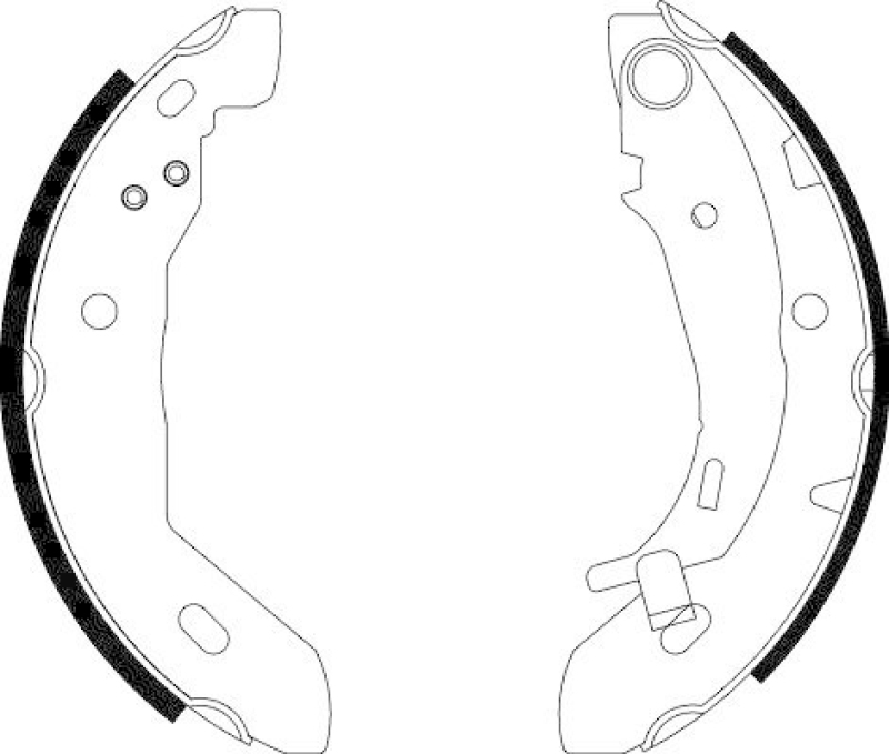 HELLA 8DB 355 002-251 Bremsbackensatz für MB A-CLASS (W168)