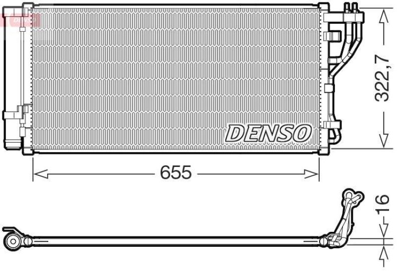 DENSO DCN43011 Kondensator A/C KIA OPTIMA IV (16-)