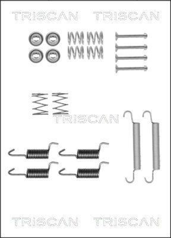 TRISCAN 8105 432588 Montagesatz F. Bremsbacken, Handbremse für Hyundai