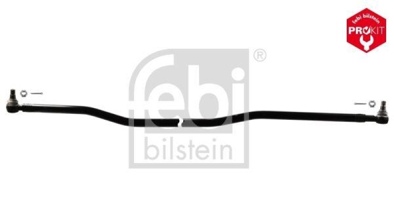 FEBI BILSTEIN 103252 Lenkstange mit Kronenmuttern und Splinten, vom Lenkgetriebe zum 1. Lenkzwischenhebel für DAF