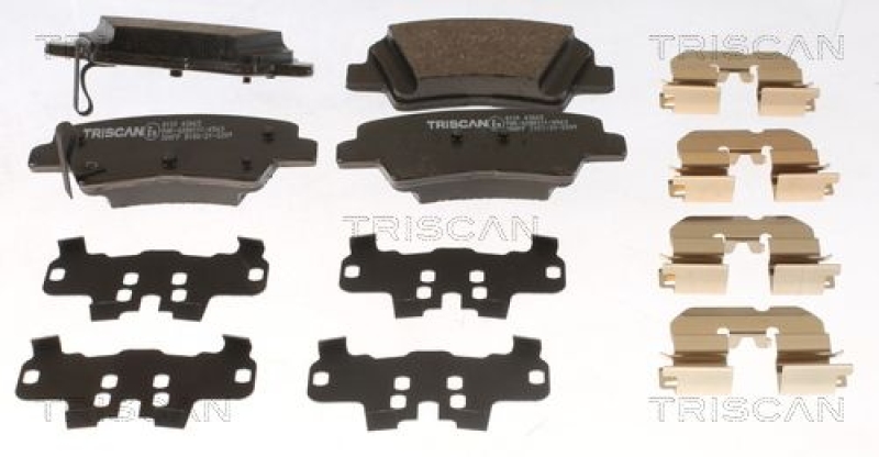 TRISCAN 8110 43065 Bremsbelag Hinten für Hyundai, Kia