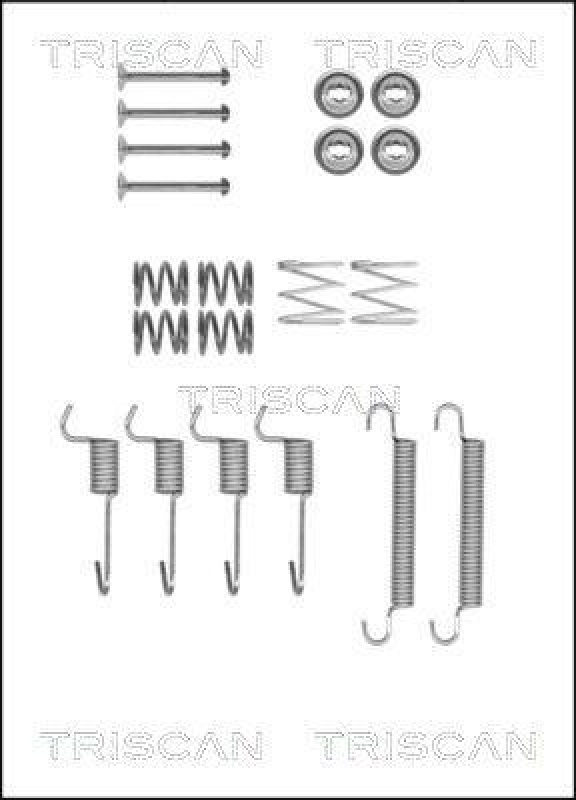 TRISCAN 8105 432589 Montagesatz F. Bremsbacken, Handbremse für Hyundai