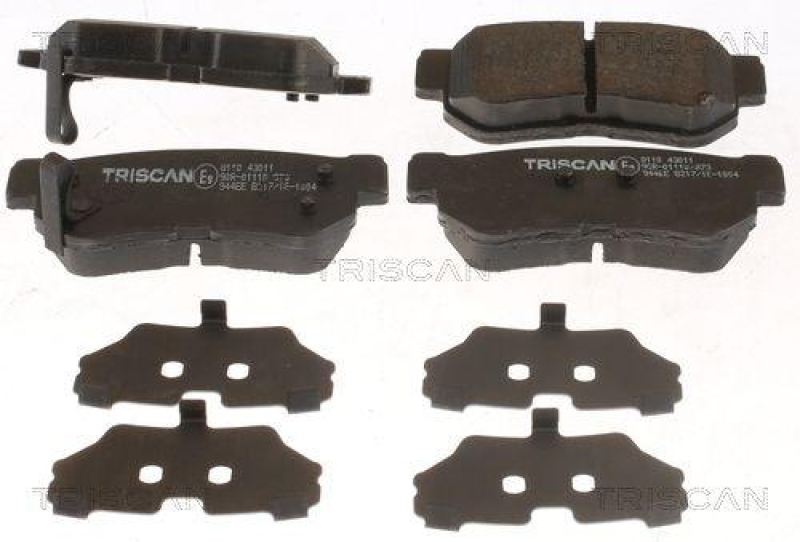 TRISCAN 8110 43011 Bremsbelag Hinten für Hyundai Sonata