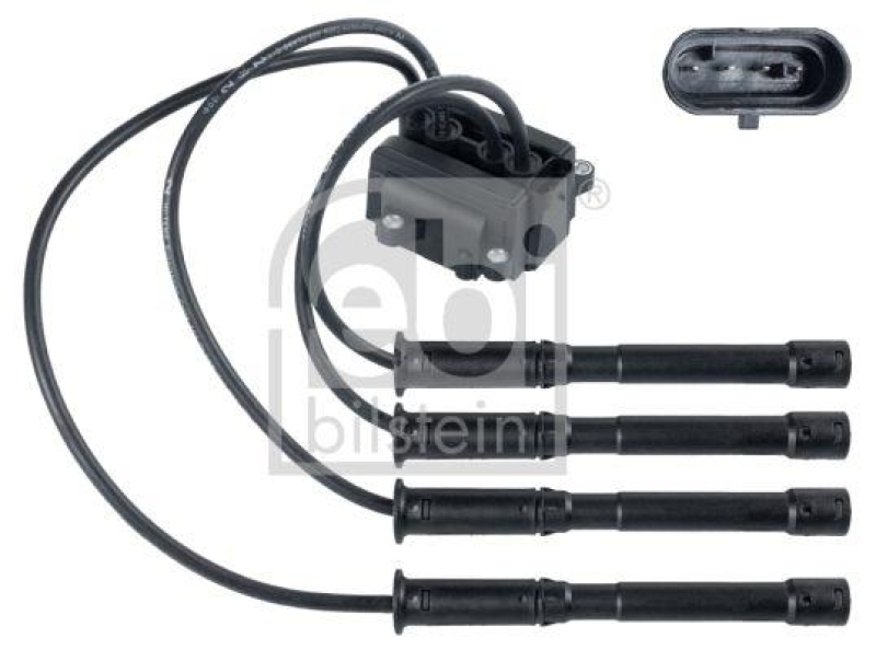 FEBI BILSTEIN 26494 Zündspule mit Kabel und Stecker für Renault