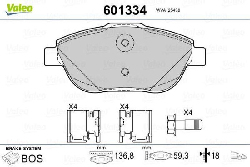 VALEO 601334 SBB-Satz PREMIUM