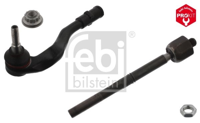 FEBI BILSTEIN 43795 Spurstange mit Endstück, Mutter und Sicherungsmutter für VW-Audi