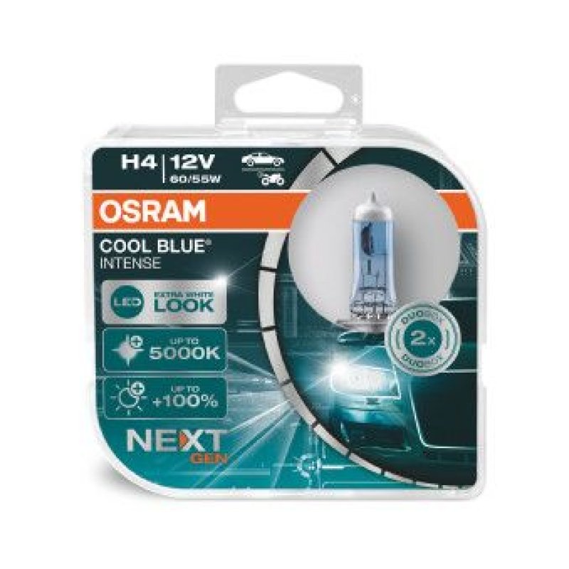 OSRAM 64193CBN-HCB Glühlampe Cool Blue Intense H4 Duo Box