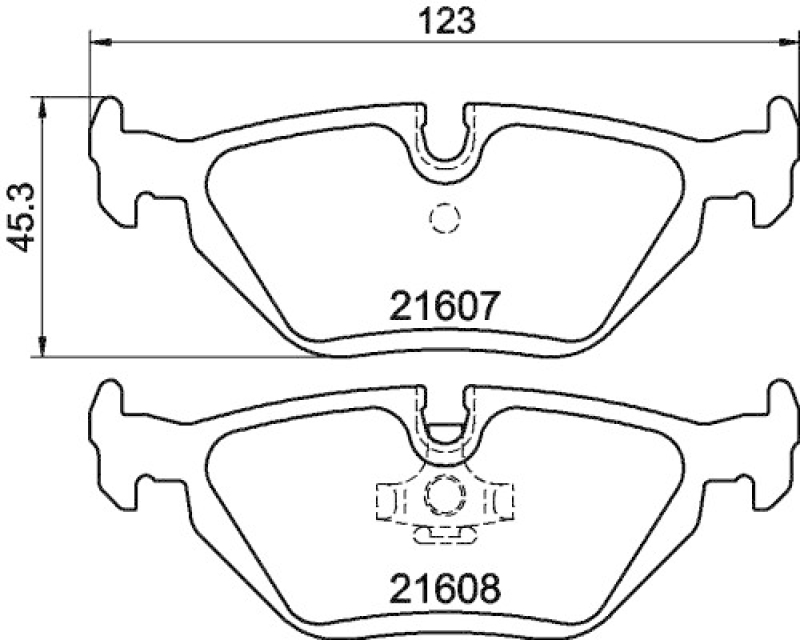 HELLA 8DB 355 007-511 Bremsbelagsatz Scheibenbremse