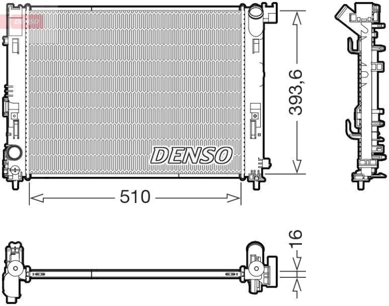 DENSO DRM46103 Kühler RENAULT CLIO V 1.0 TCe 100 (19-)