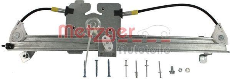 METZGER 2160355 Fensterheber Ohne Motor für OPEL hinten links