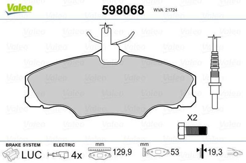 VALEO 598068 SBB-Satz PREMIUM