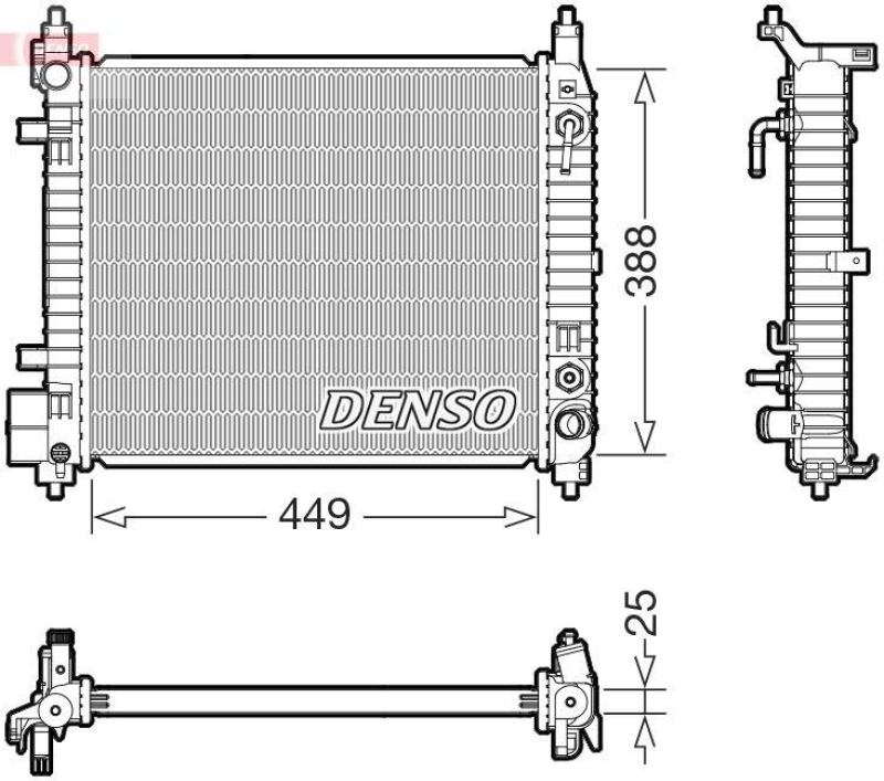 DENSO DRM46104 Kühler NISSAN ALMERA III (12-)