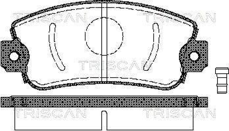 TRISCAN 8110 15505 Bremsbelag Vorne für Fiat, Seat