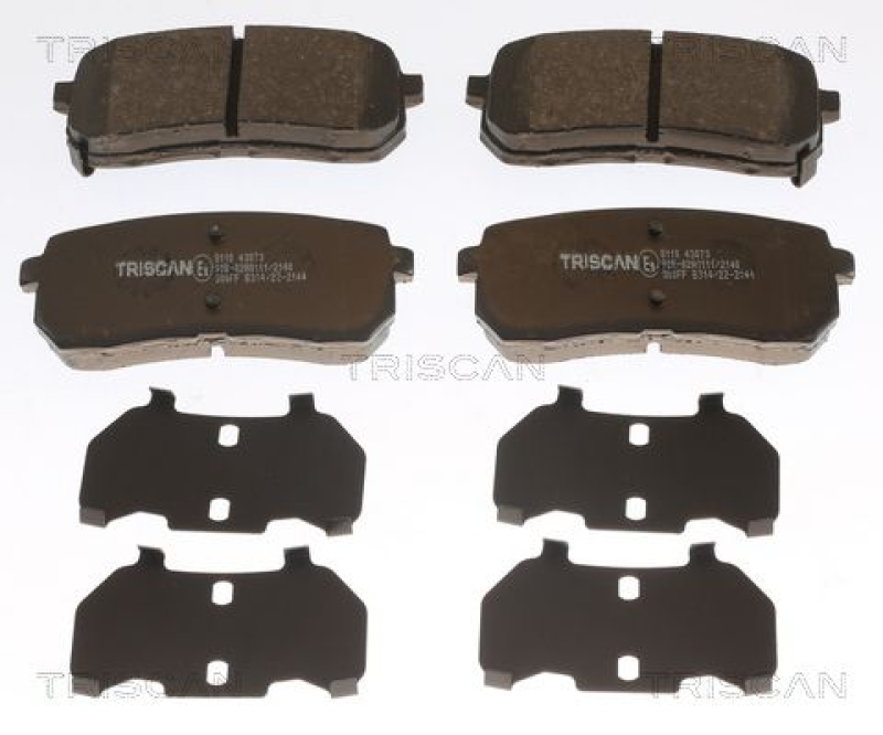 TRISCAN 8110 43073 Bremsbelag Hinten für Hyundai, Kia