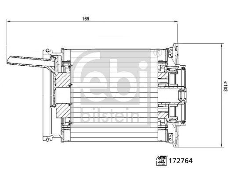 FEBI BILSTEIN 172764 Kraftstofffilter mit Dichtring für VW-Audi