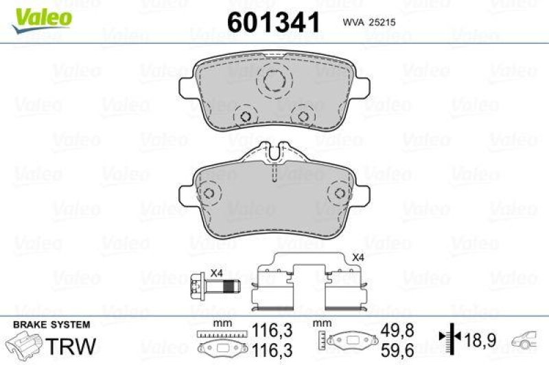 VALEO 601341 SBB-Satz PREMIUM