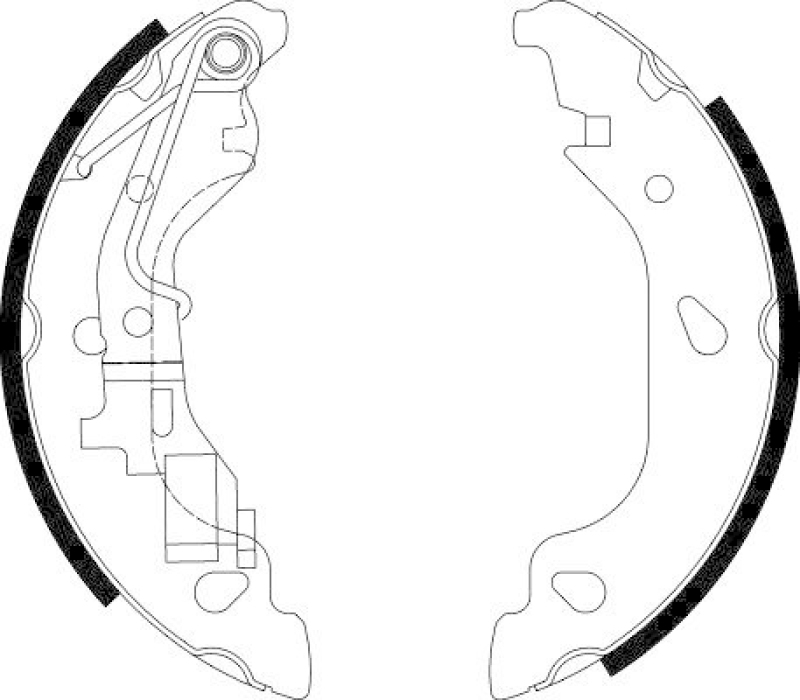 HELLA 8DB 355 002-581 Bremsbackensatz für FIAT