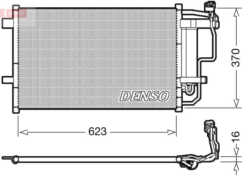 DENSO DCN44007 Kondensator MAZDA 3 (BL) 1.6 MZR (08-14)