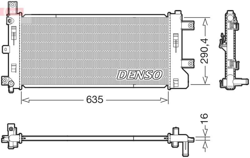 DENSO DRM46105 Kühler NISSAN NV200 Van e-NV (14-)