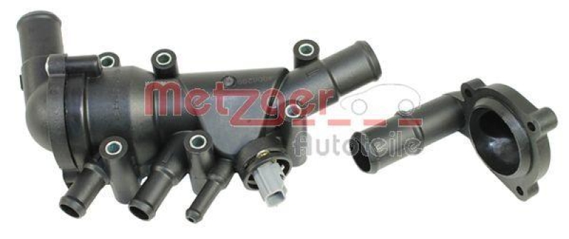 METZGER 4006299 Thermostat Kühlmittel, Mit Gehäuse für FORD/ÖFFNUNGSTEMP.[°C]82,FLANSCH90°+180°