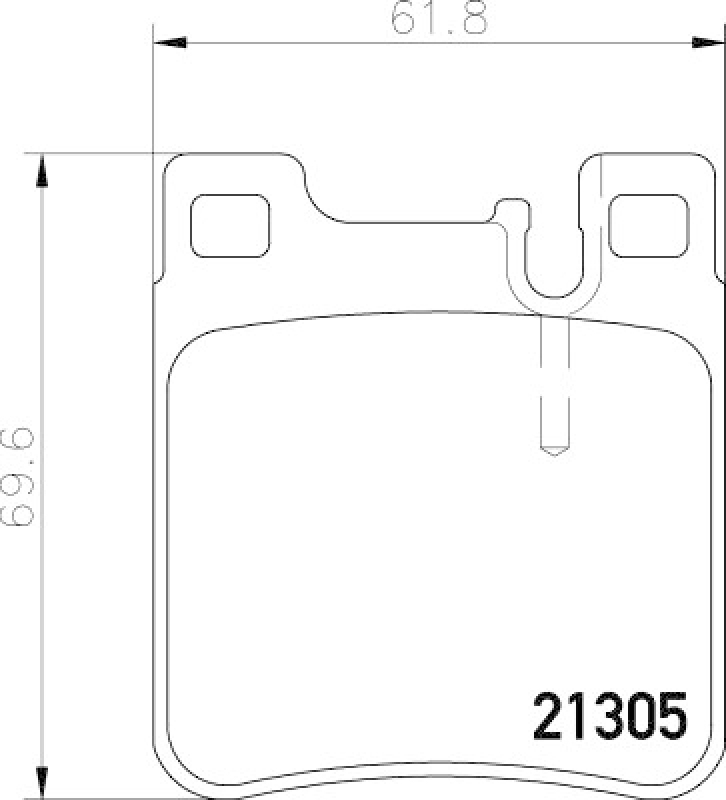 HELLA 8DB 355 007-581 Bremsbelagsatz Scheibenbremse