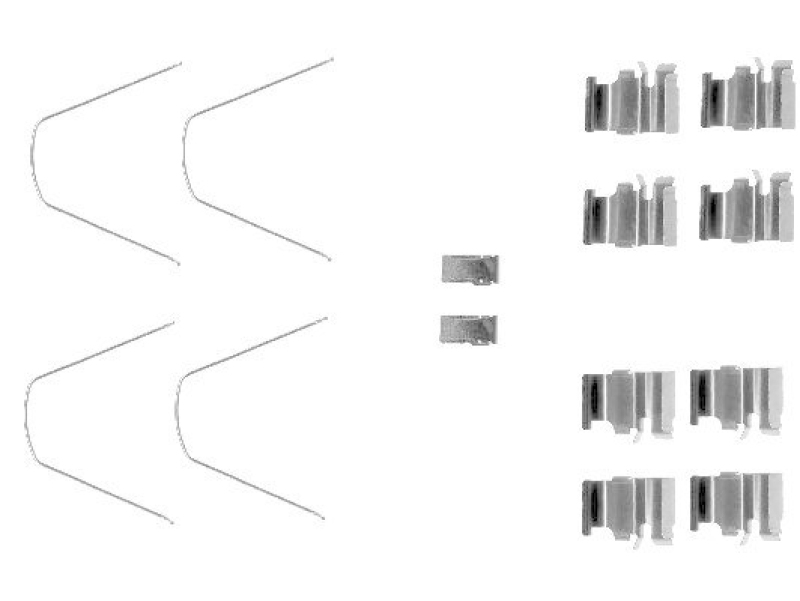 HELLA 8DZ 355 203-161 Zubehörsatz, Scheibenbremsbelag für SUZUKI/MAZDA